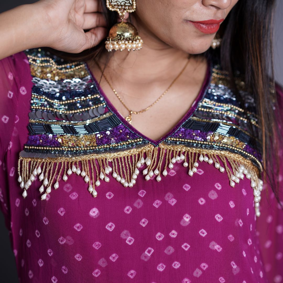 Lavender Aura Ethnic Ensemble