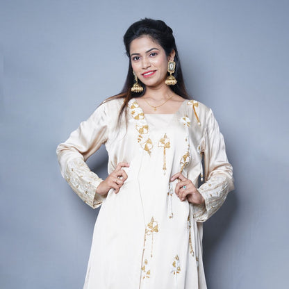Ivory Opulence Embellished Kurta Set