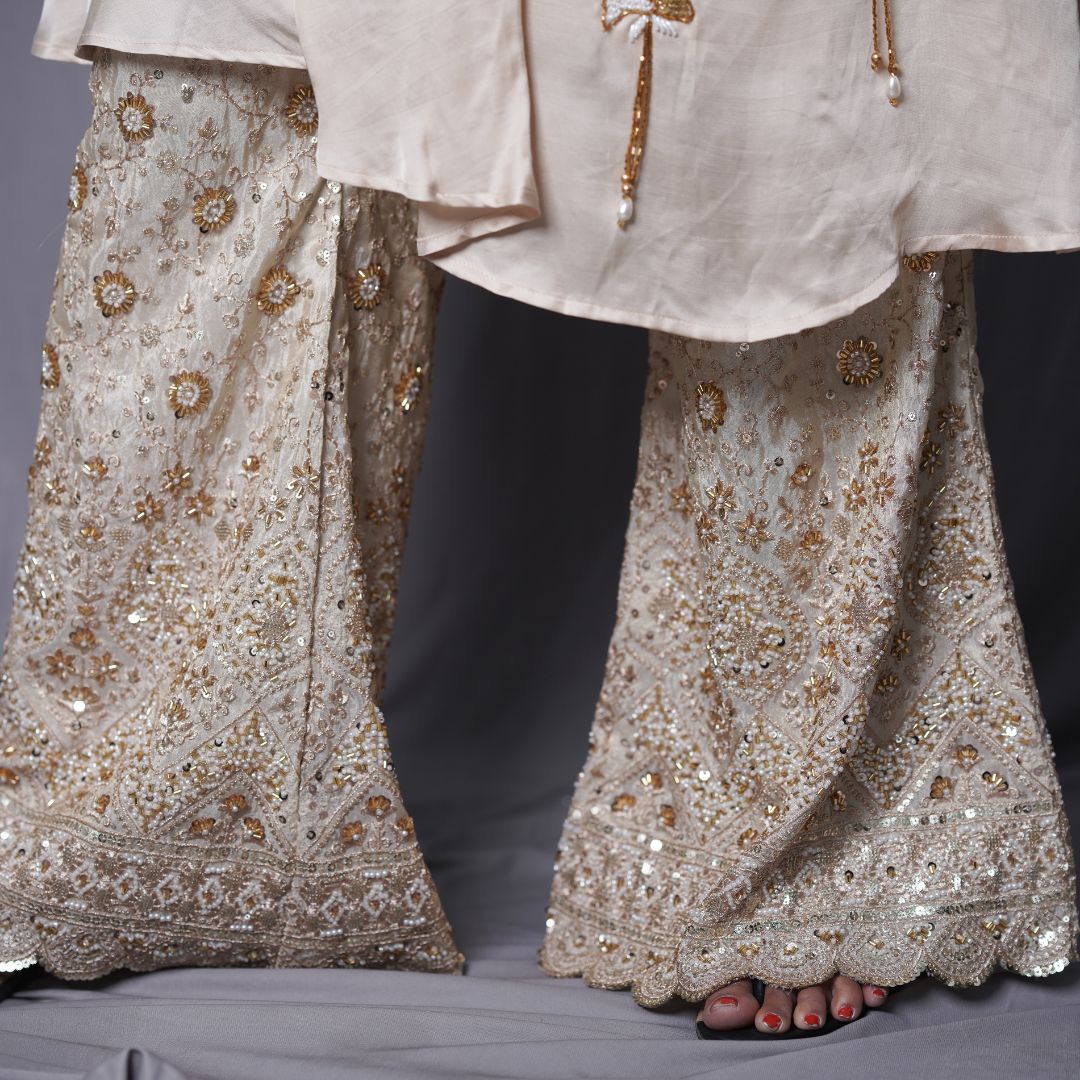 Ivory Opulence Embellished Kurta Set