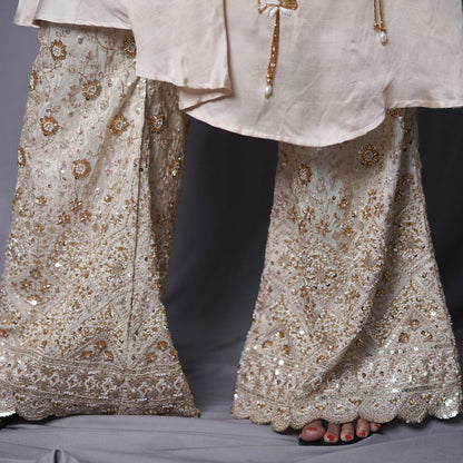 Ivory Opulence Embellished Kurta Set