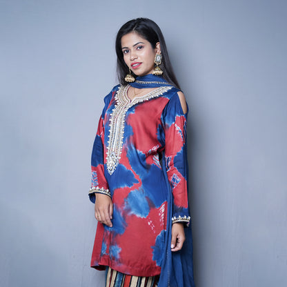 Royal Hues Embroidered Kurta Set