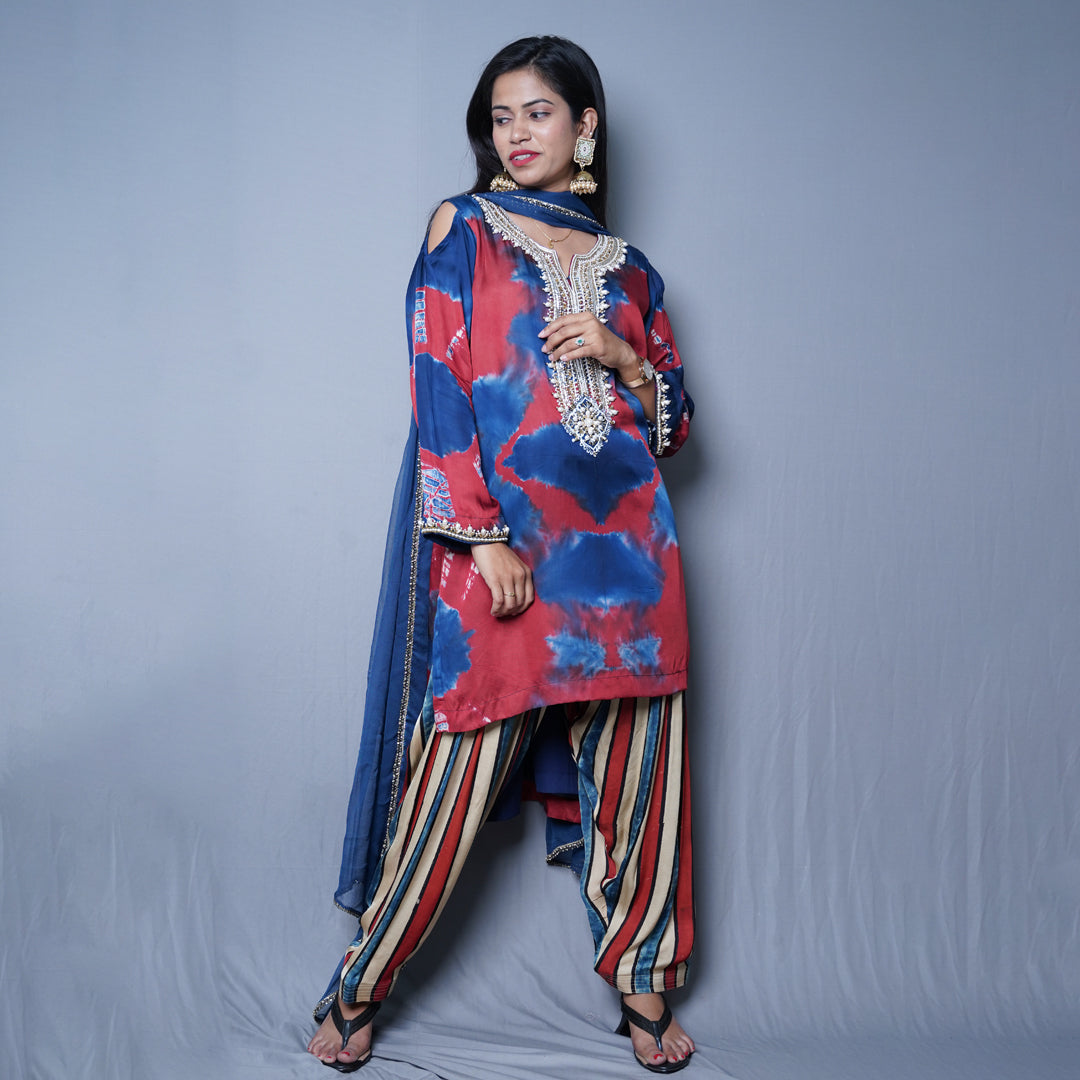 Royal Hues Embroidered Kurta Set