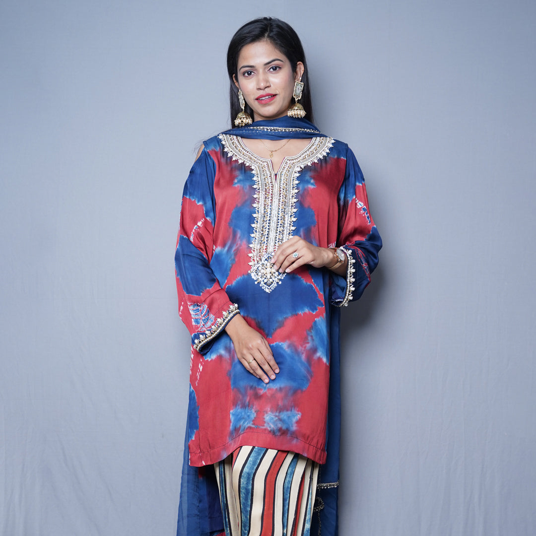 Royal Hues Embroidered Kurta Set