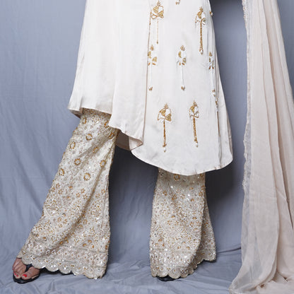 Ivory Opulence Embellished Kurta Set