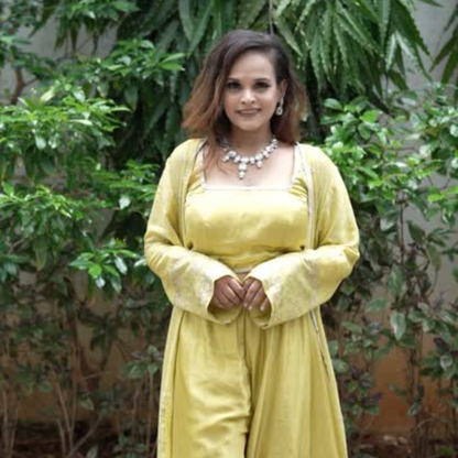 Modal Silk With Sequence Jacket