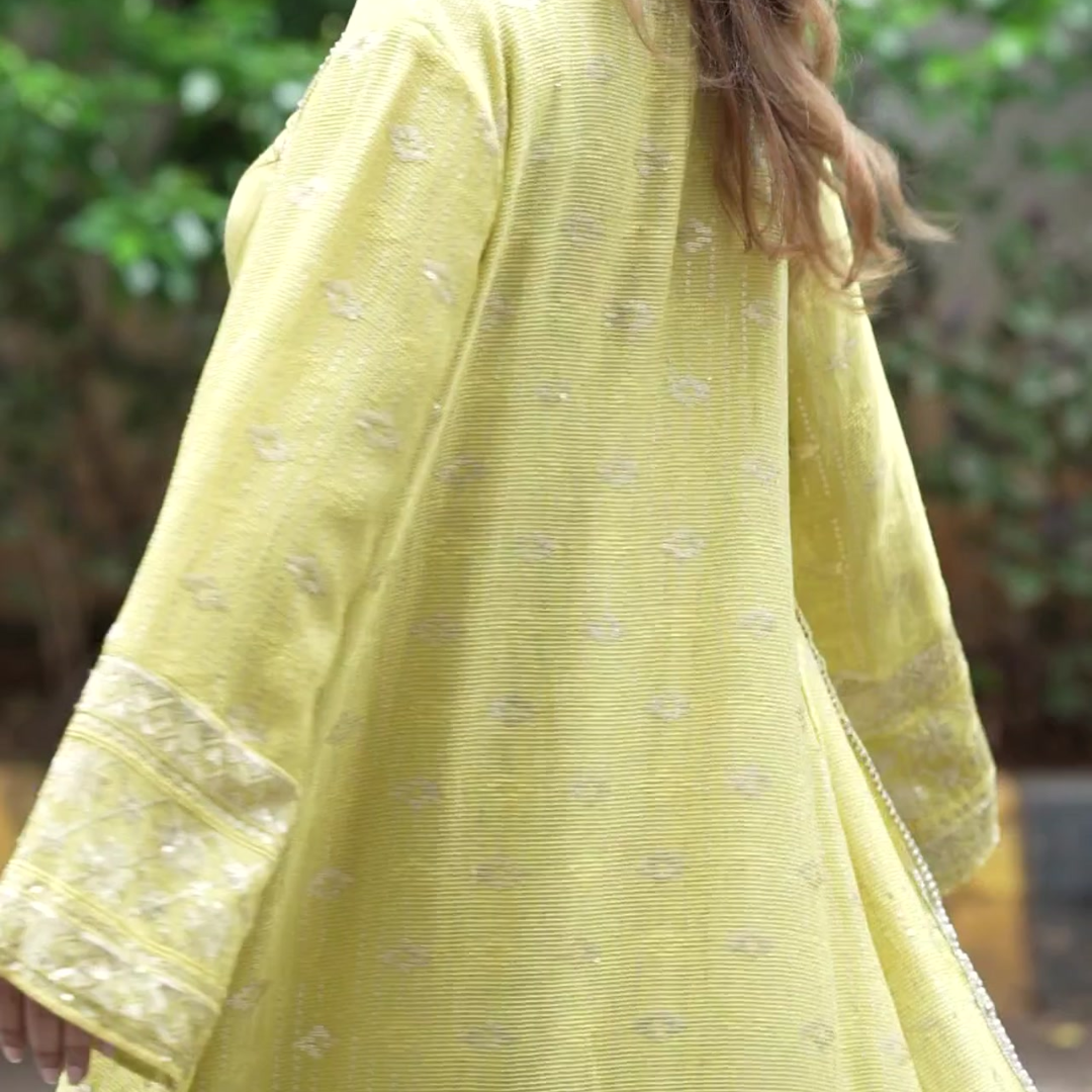 Modal Silk With Sequence Jacket