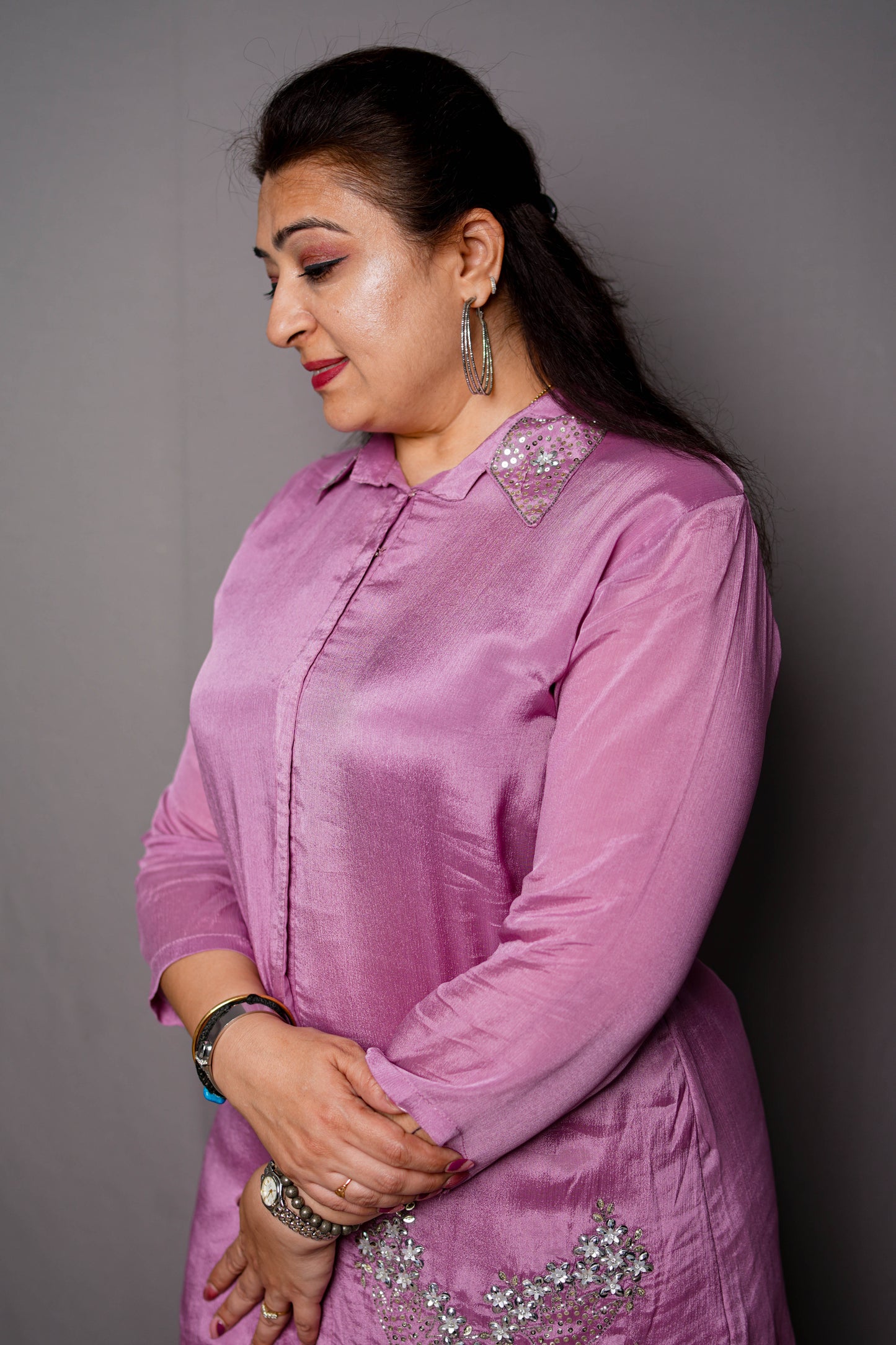 Lavender Luxe Silk Cord Set